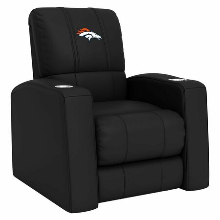 DREAMSEAT Home Theater Recliner with  Denver Broncos Primary Logo XZ418301RHTCDBLK-PSNFL20045